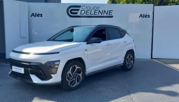 30100 : Hyundai Alès - Auto Hall - HYUNDAI KONA N Line Executive - KONA II - Blanc - Automate sequentiel - Essence / Courant électrique