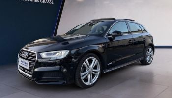 06130 : Hyundai Grasse - Garage Jean Cauvin - AUDI A3 SPORTBACK S Line Plus - A3 III - Noir - Boîte séquentielle - Diesel