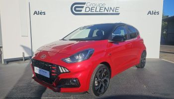30100 : Hyundai Alès - Auto Hall - HYUNDAI i10 N Line - i10 III - DRAGON RED/PHANTOM B - Boîte manuelle - Essence sans plomb