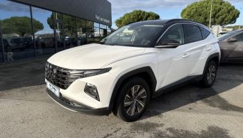 56000 : Hyundai Vannes - Park Lann Automobiles - HYUNDAI Tucson - Tucson - Serenity White Métal/Toit/rétros Black - Traction - Hybride : Essence/Electrique