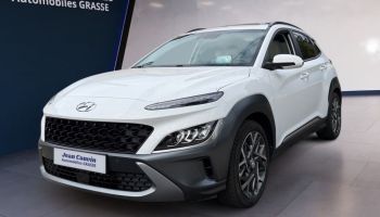 06130 : Hyundai Grasse - Garage Jean Cauvin - HYUNDAI KONA HYBRID Executive - KONA - Blanc - Automate sequentiel - Essence / Courant électrique