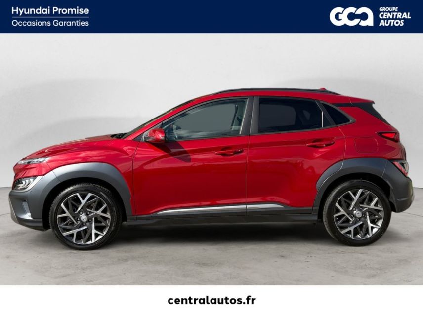 69190 : Hyundai Lyon Sud - Groupe Central Autos - HYUNDAI KONA HYBRID Executive - KONA - Rouge - Automate sequentiel - Essence / Courant électrique