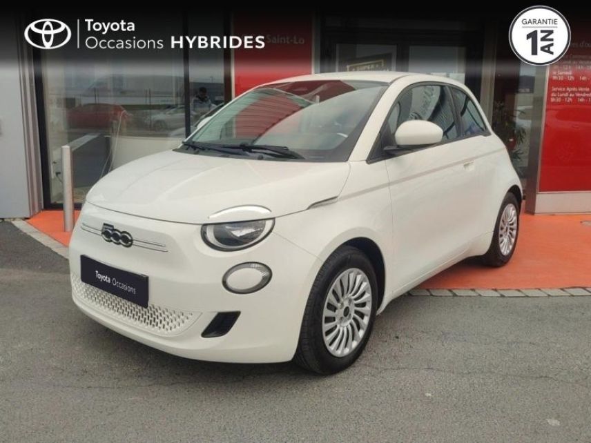 50000 : Hyundai Saint-Lô - GCA - FIAT 500 - 500 - Blanche - Traction - Electrique