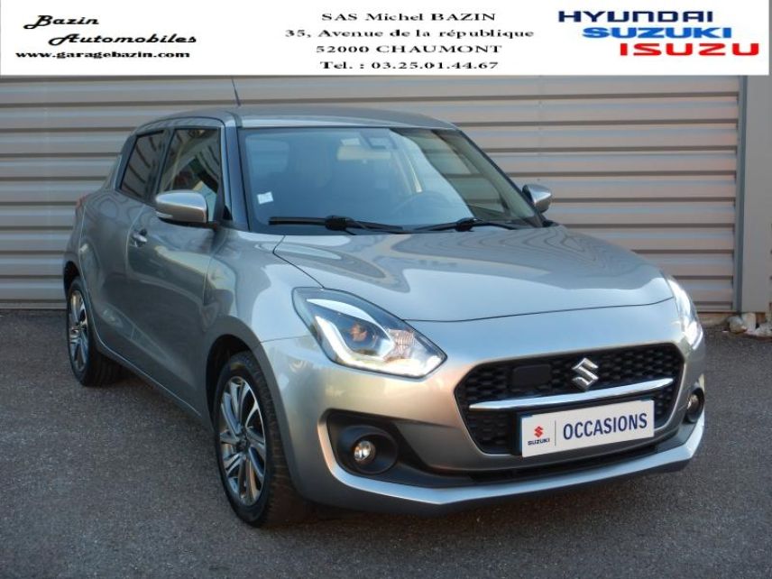 52000 : Hyundai Chaumont - Garage Michel Bazin - SUZUKI Swift - Swift - Premium Silver métallisé - Traction - Essence/Micro-Hybride