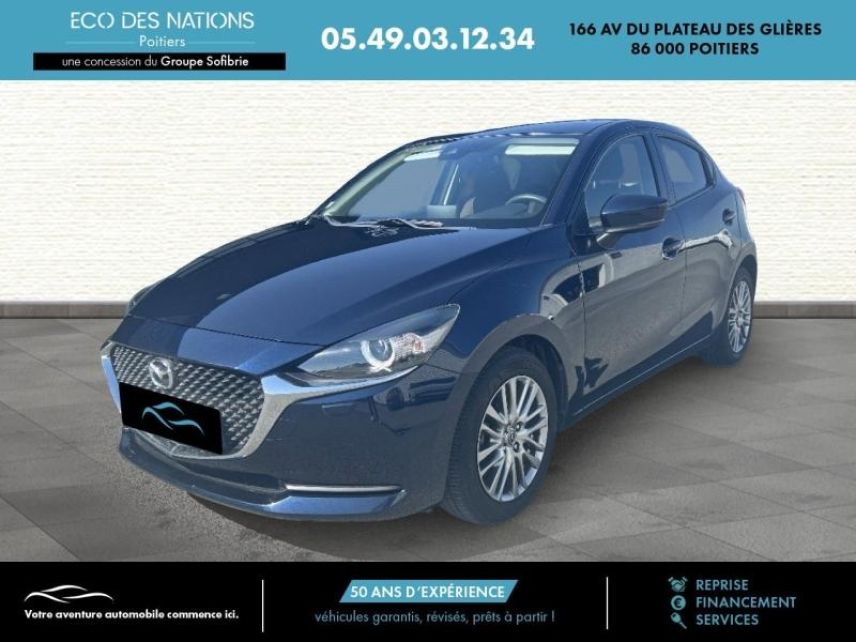 86000 : Hyundai Poitiers - Eco des Nations - MAZDA Mazda 2 - Mazda 2 - Bleu - Traction - Essence/Micro-Hybride