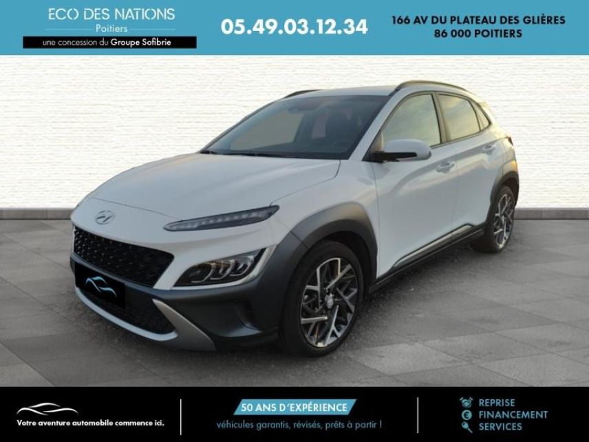 86000 : Hyundai Poitiers - Eco des Nations - HYUNDAI Kona - Kona - Blanc - Traction - Hybride : Essence/Electrique