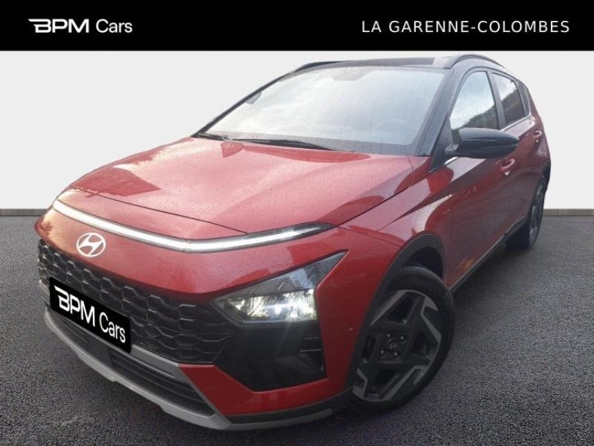 92250 : Hyundai La Garenne-Colombes - BPM Cars - HYUNDAI Bayon - Bayon - Dragon Red Métal/Toit+rétros Black - Traction - Essence