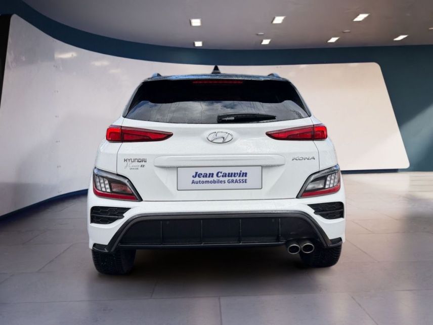 06130 : Hyundai Grasse - Garage Jean Cauvin - HYUNDAI KONA N Line Executive - KONA - Blanc - Boîte manuelle - Essence sans plomb