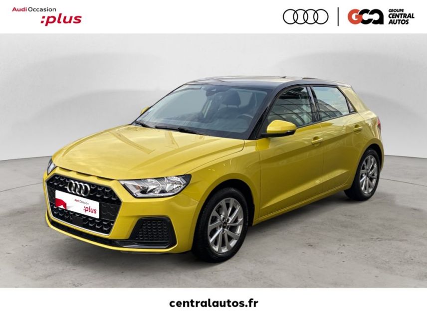 69300 : Hyundai Lyon Nord - Groupe Central Autos - AUDI A1 SPORTBACK Design - A1 II - Jaune - Automate sequentiel - Essence sans plomb
