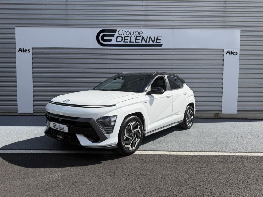 30100 : Hyundai Alès - Auto Hall - HYUNDAI KONA N Line Executive - KONA II - Blanc - Automate sequentiel - Essence / Courant électrique