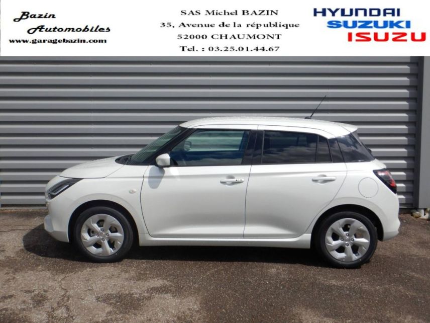 52000 : Hyundai Chaumont - Garage Michel Bazin - SUZUKI Swift - Swift - Pure White Pearl Metal - Traction - Essence/Micro-Hybride
