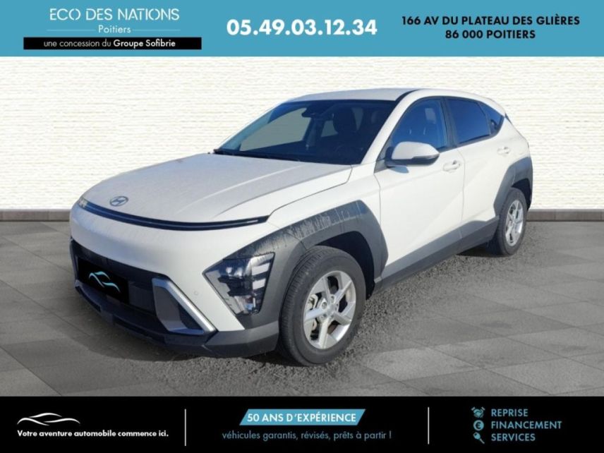 86000 : Hyundai Poitiers - Eco des Nations - HYUNDAI Kona - Kona - Atlas White - Traction - Hybride : Essence/Electrique