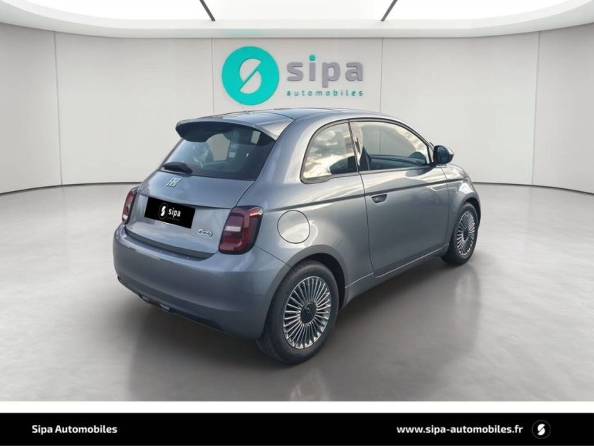 33140 : Hyundai Bordeaux Sud Villenave d'Ornon - Sipa Automobiles - FIAT 500e BERLINE MY22 SERIE 1 STEP 2 Icône - 500 III ELECTRIQUE - Gris - Automate à fonct. Continu - Courant électrique
