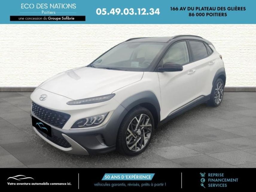 86000 : Hyundai Poitiers - Eco des Nations - HYUNDAI Kona - Kona - Blanc - Traction - Hybride : Essence/Electrique