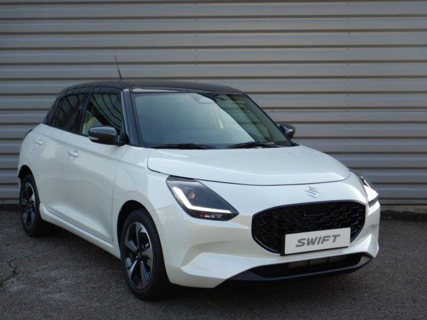 52000 : Hyundai Chaumont - Garage Michel Bazin - SUZUKI Swift - Swift - Pure White Pearl Metal/Toit Min Gray - Traction - Essence/Micro-Hybride