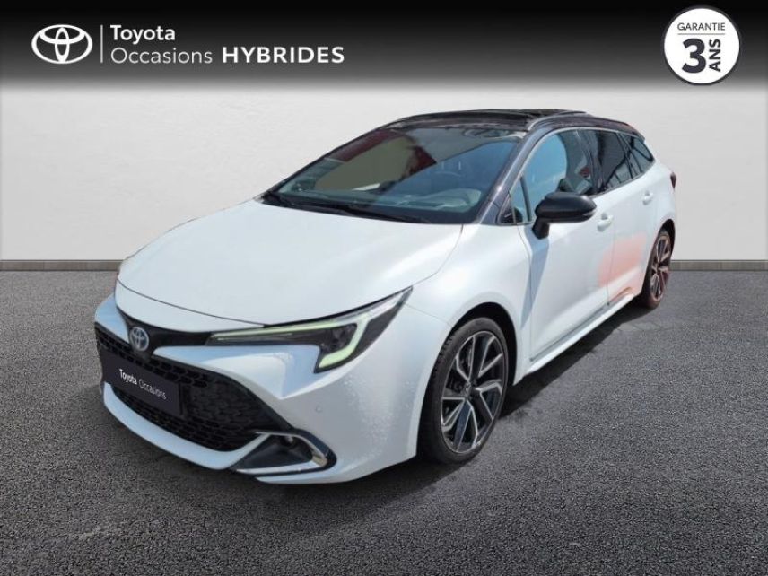50000 : Hyundai Saint-Lô - GCA - TOYOTA Corolla Touring Spt - Corolla Touring Spt - Bi ton blanc lunaire   noir - Traction - Hybride : Essence/Electrique