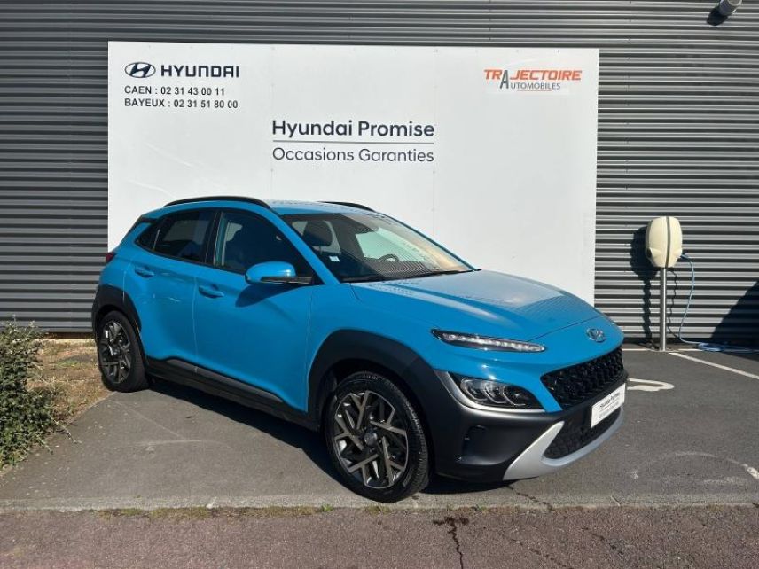 14100 : Hyundai Lisieux - Trajectoire Automobiles - HYUNDAI Kona - Kona - Bleu - Traction - Hybride : Essence/Electrique
