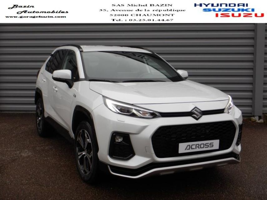 52000 : Hyundai Chaumont - Garage Michel Bazin - SUZUKI Across - Across - Platinium White Pearl Metallic - Transmission intégrale - Hybride rechargeable : Essence/Electrique