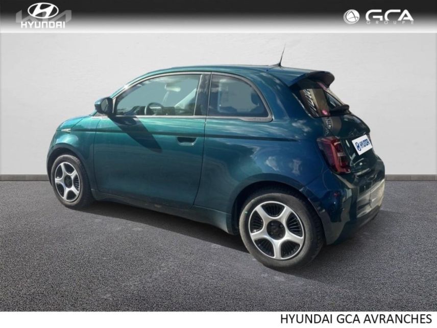50300 : Hyundai Avranches - GCA - FIAT 500 - 500 - Ocean Green métal - Traction - Electrique