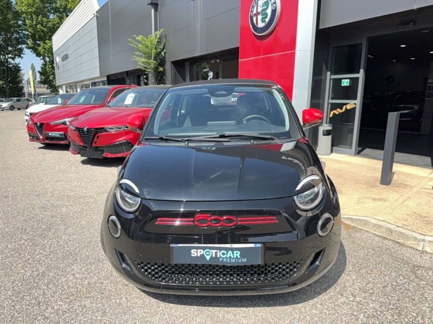 04100 : Hyundai Manosque - Pedinielli - FIAT 500e CABRIOLET (RED) - 500 III ELECTRIQUE - Noir - Automate à fonct. Continu - Courant électrique
