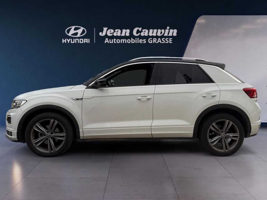 06130 : Hyundai Grasse - Garage Jean Cauvin - VOLKSWAGEN T-ROC R-Line - T-ROC - Blanc - Automate sequentiel - Essence sans plomb