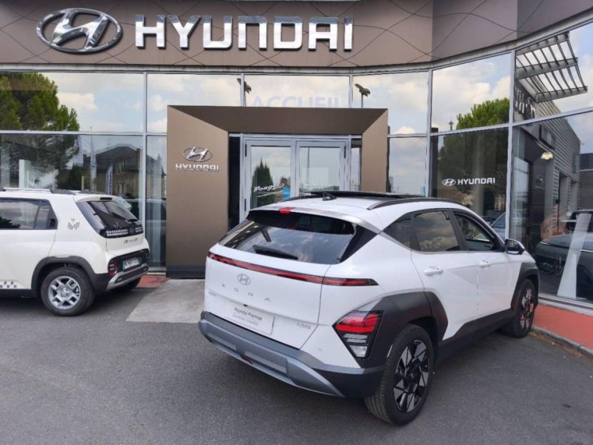 19100 : Hyundai Brive-la-Gaillarde - Garage Pouget - HYUNDAI Kona - Kona - Atlas White - Traction - Hybride : Essence/Electrique