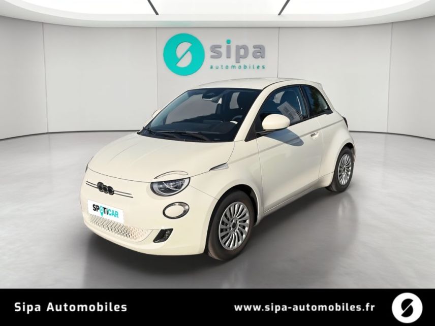 33140 : Hyundai - Sipa Automobiles – Bordeaux Sud - Villenave d’Ornon - FIAT 500e BERLINE Nouvelle 500 - 500 III ELECTRIQUE - Ice White - Automate à fonct. Continu - Courant électrique