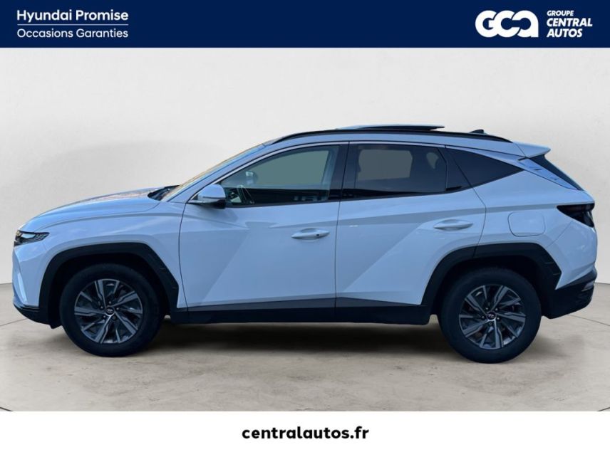 38300 : Hyundai Bourgoin-Jallieu - CENTRAL MOTOR LYON - HYUNDAI TUCSON Creative - TUCSON IV - Blanc - Boîte automatique - Essence / Courant électrique
