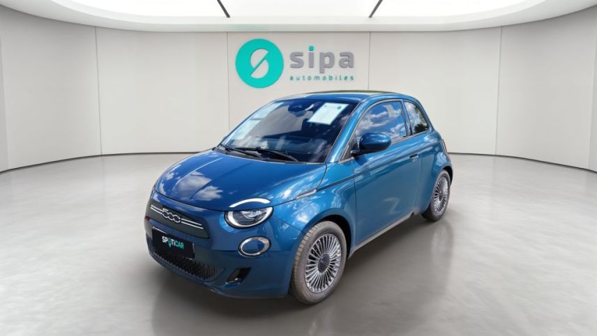 33140 : Hyundai Bordeaux Sud Villenave d'Ornon - Sipa Automobiles - FIAT 500e BERLINE MY22 SERIE 1 STEP 2 Icône - 500 III ELECTRIQUE - Vert - Automate à fonct. Continu - Courant électrique
