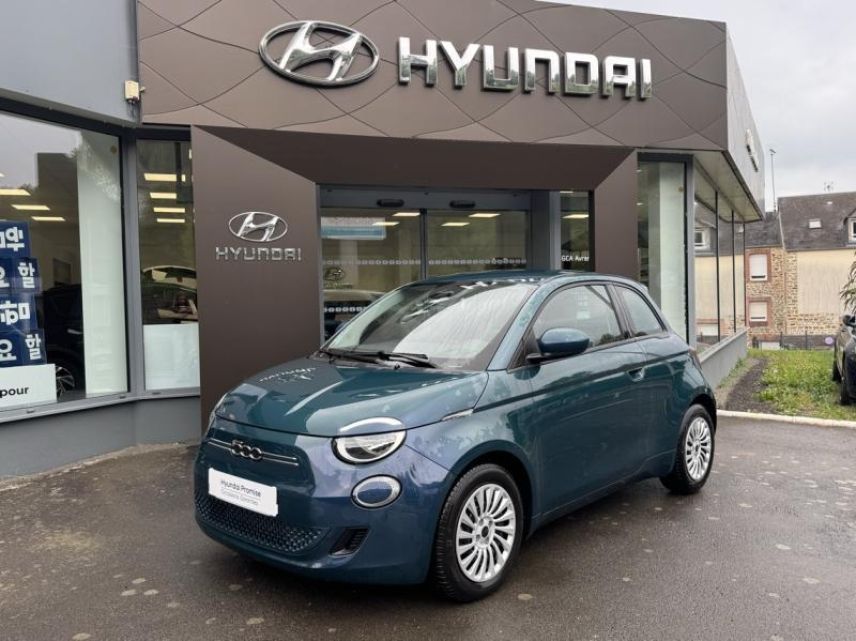 50300 : Hyundai Avranches - GCA - FIAT 500 - 500 - Ocean Green métal - Traction - Electrique