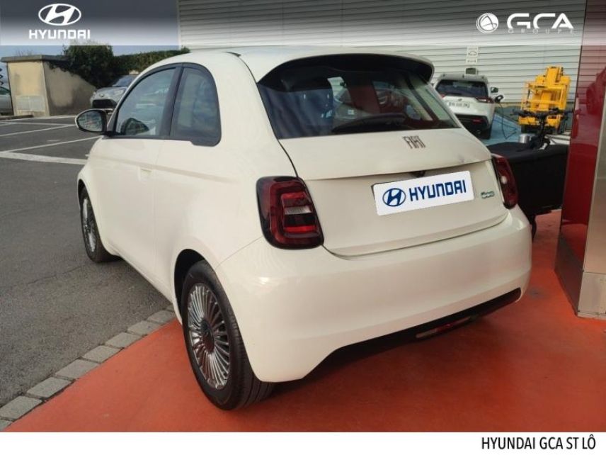 50000 : Hyundai Saint-Lô - GCA - FIAT 500 - 500 - Blanc - Traction - Electrique