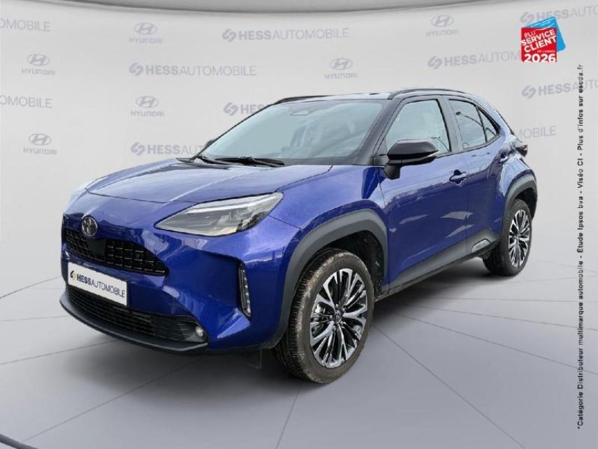 51100 : Hyundai Reims - HESS Automobile - TOYOTA Yaris Cross - Yaris Cross - Bleu Genièvre/Toit Noir Métallisé - Traction - Hybride : Essence/Electrique