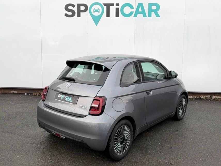 33140 : Hyundai Bordeaux Sud Villenave d'Ornon - Sipa Automobiles - FIAT 500e BERLINE MY22 SERIE 1 STEP 2 Icône - 500 III ELECTRIQUE - Gris - Automate à fonct. Continu - Courant électrique