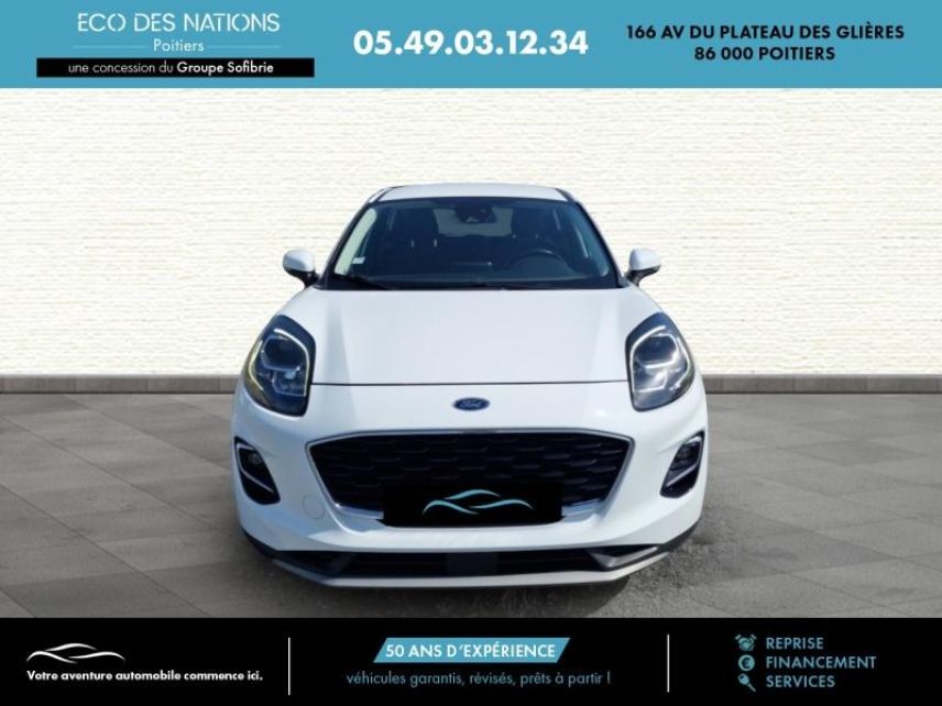 86000 : Hyundai Poitiers - Eco des Nations - FORD Puma - Puma - Blanc - Traction - Essence/Micro-Hybride