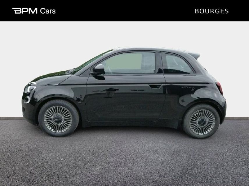 18230 : Hyundai Bourges - BPM Cars - FIAT 500 - 500 - Onyx Black pastel - Traction - Electrique