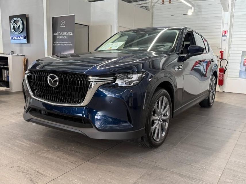 29000 : Hyundai Quimper - Iroise Automobiles - MAZDA CX-60 - CX-60 - Deep Crystal Blue métallisé - Transmission intégrale - Hybride rechargeable : Essence/Electrique