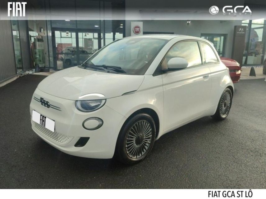 50000 : Hyundai Saint-Lô - GCA - FIAT 500 - 500 - Blanc - Traction - Electrique