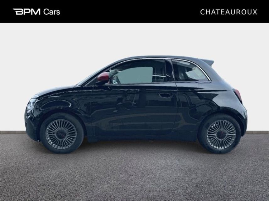 36000 : Hyundai Châteauroux - BPM Cars - FIAT 500 - 500 - Onyx Black pastel - Traction - Electrique