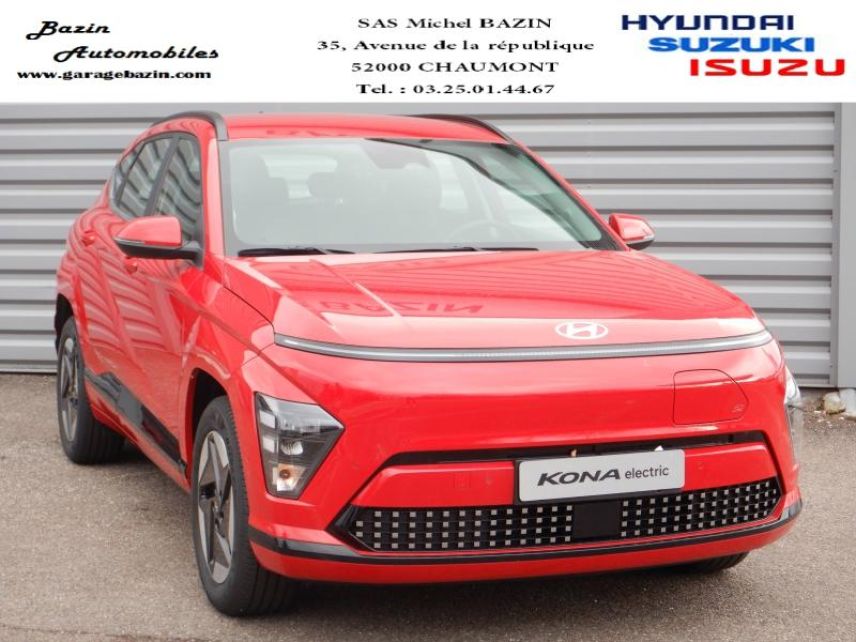 52000 : Hyundai Chaumont - Garage Michel Bazin - HYUNDAI Kona - Kona - Rouge - Traction - Electrique