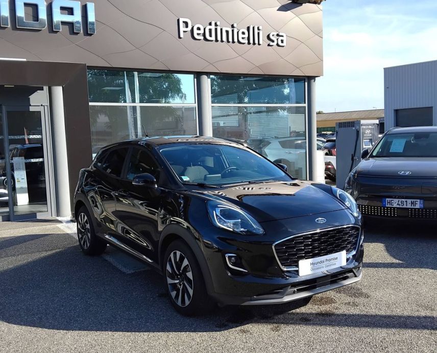 84120 : Hyundai PERTUIS - SA PEDINIELLI - FORD PUMA Titanium - PUMA II - NOIR - Boîte manuelle - Essence / Ethanol
