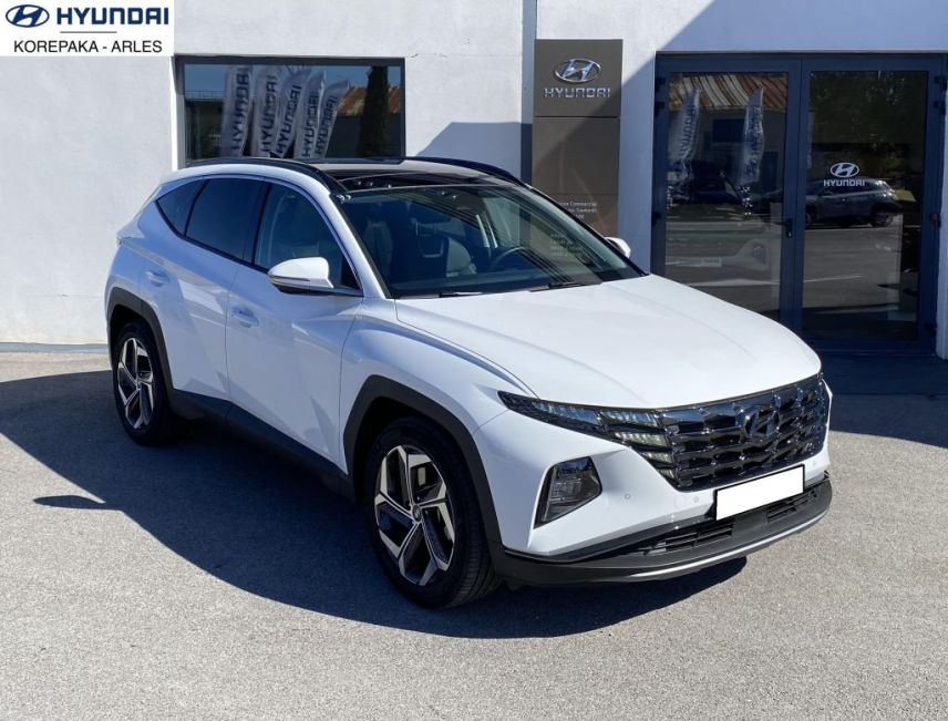 13200 : HYUNDAI Arles - Lexa Automobile - HYUNDAI TUCSON Executive - TUCSON IV - Blanc - Boîte automatique - Essence / Courant électrique
