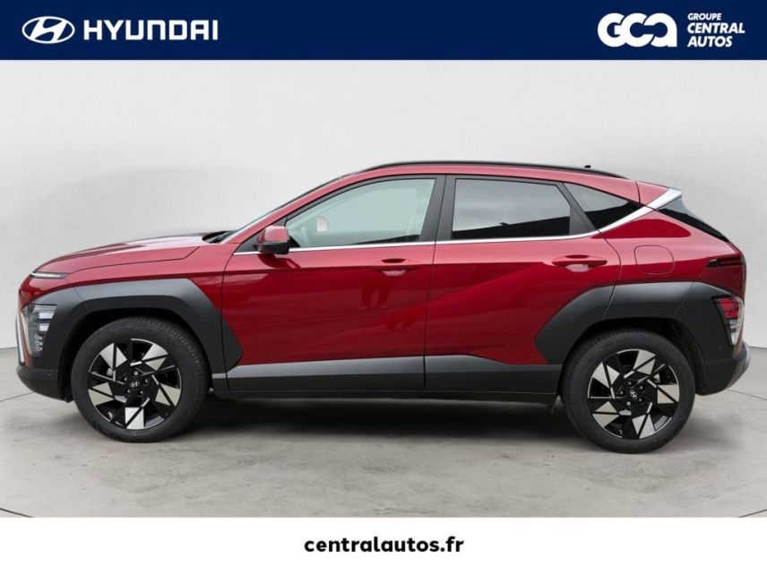 38300 : Hyundai Bourgoin-Jallieu - CENTRAL MOTOR LYON - HYUNDAI KONA Executive - KONA II - Rouge - Automate sequentiel - Essence / Courant électrique