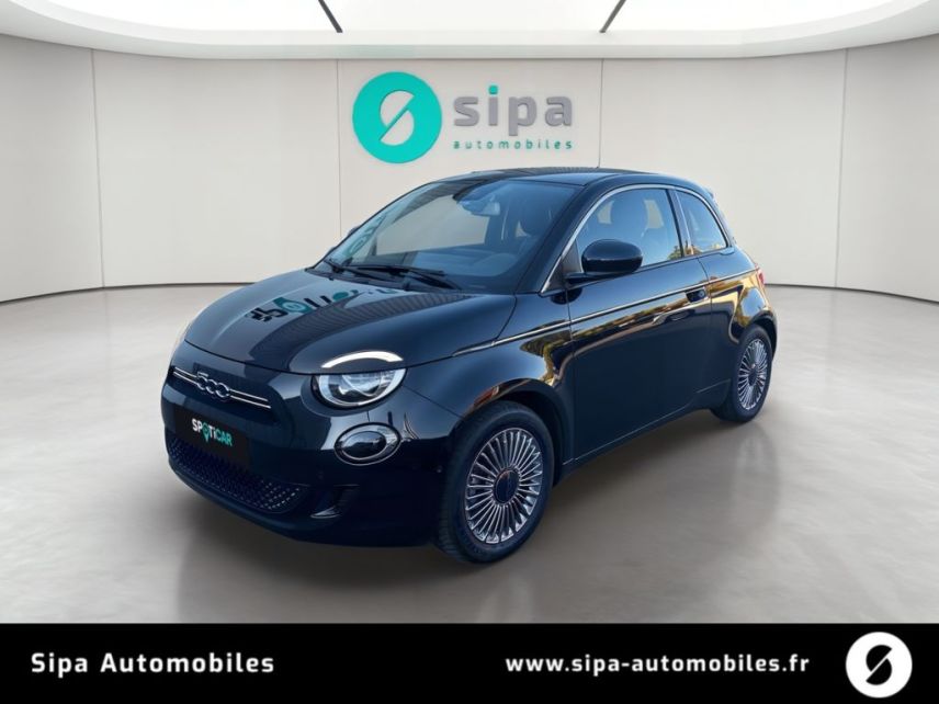 33140 : Hyundai - Sipa Automobiles – Bordeaux Sud - Villenave d’Ornon - FIAT 500e BERLINE Nouvelle 500 - 500 III ELECTRIQUE - Onyx Black - Automate à fonct. Continu - Courant électrique