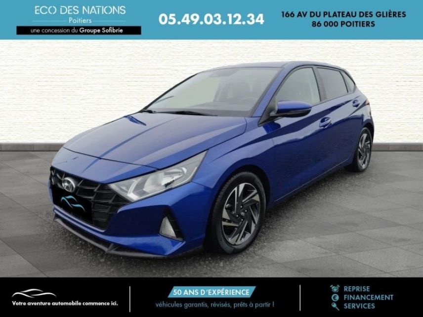 86000 : Hyundai Poitiers - Eco des Nations - HYUNDAI i20 - i20 - Intense Blue Métal - Traction - Essence