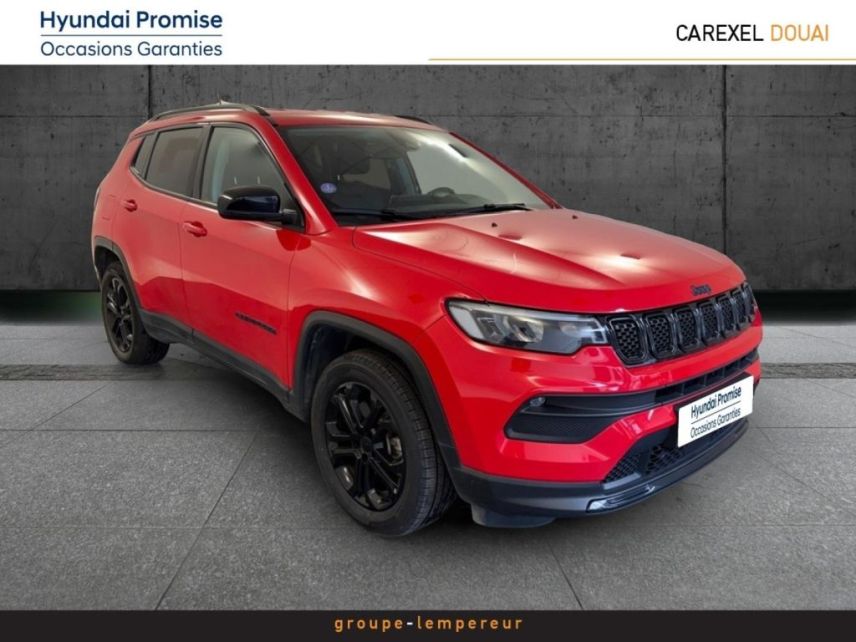 59187 : Hyundai Douai - Groupe Lempereur - JEEP Compass - Compass - Colorado Red+toit noir - Transmission intégrale - Hybride rechargeable : Essence/Electrique