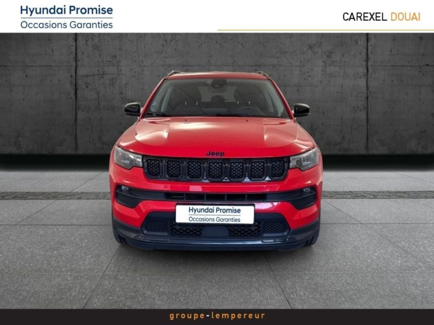 59187 : Hyundai Douai - Groupe Lempereur - JEEP Compass - Compass - Colorado Red+toit noir - Transmission intégrale - Hybride rechargeable : Essence/Electrique