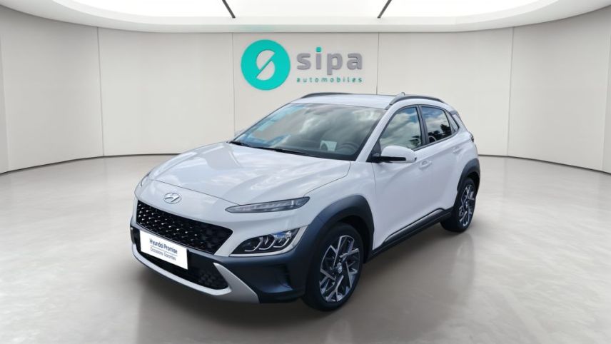 33140 : Hyundai Bordeaux Sud Villenave d'Ornon - Sipa Automobiles - HYUNDAI KONA HYBRID Executive - KONA HYBRID (10/2020) - BLANC - Automate sequentiel - Essence / Courant électrique