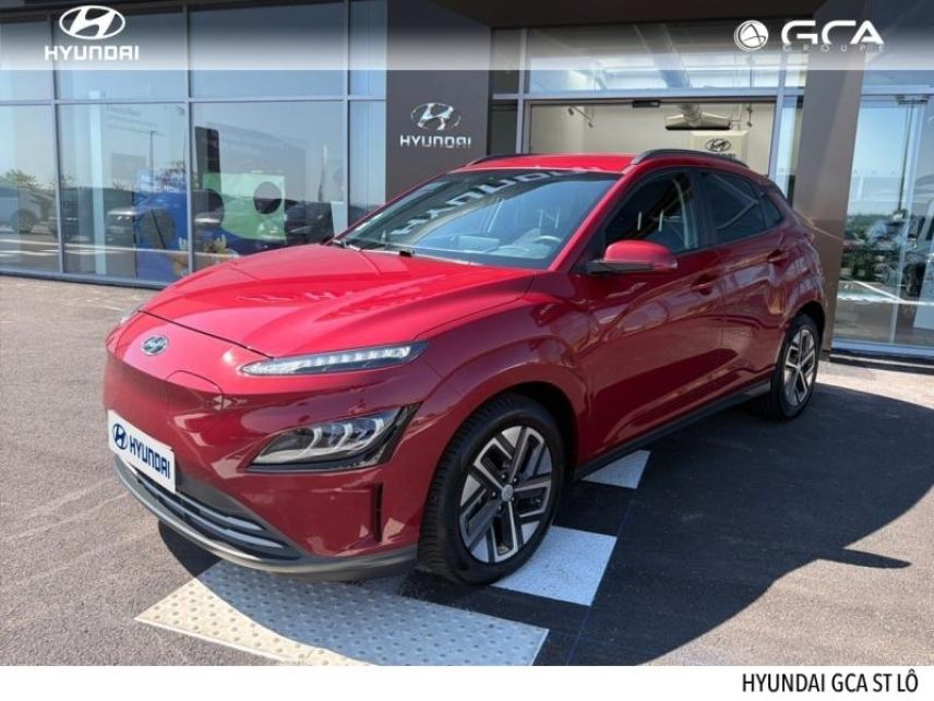50000 : Hyundai Saint-Lô - GCA - HYUNDAI Kona - Kona - Sunset Red Métal - Traction - Electrique