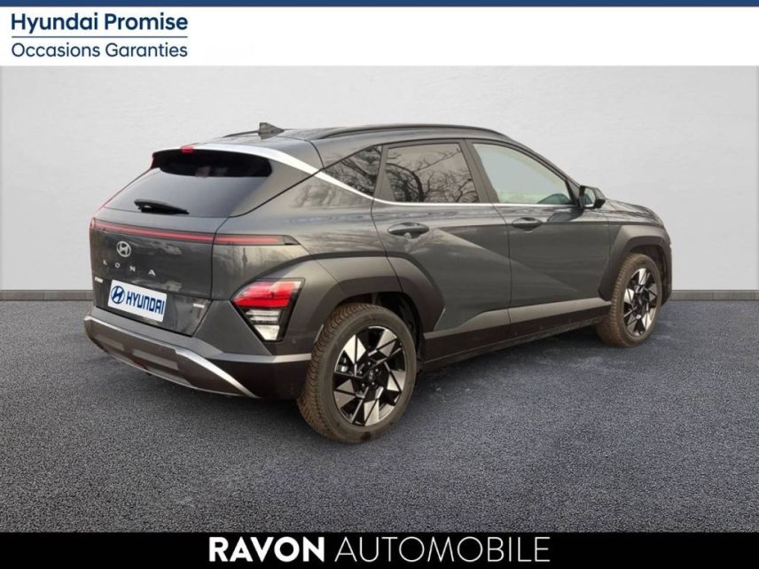 42100 : Hyundai Saint-Etienne - Ravon Automobile - HYUNDAI KONA Executive - KONA II - GRIS FONCE - Automate sequentiel - Essence / Courant électrique