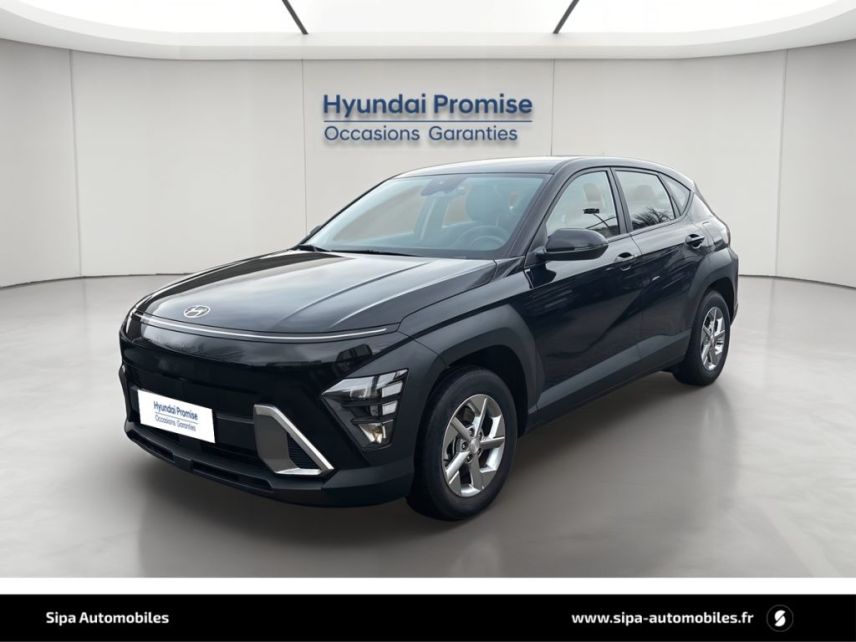 33110 : Hyundai Bordeaux Nord Le Bouscat - Sipa Automobiles - HYUNDAI KONA Intuitive - KONA II - Noir - Automate sequentiel - Essence / Courant électrique